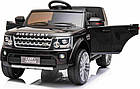 Дитяча акумуляторна машинка Land Rover Discovery Чорна, фото 2