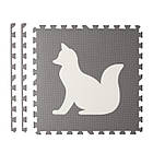 Дитячий килимок-пазл Звірята 6 шт, фото 3