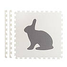 Дитячий килимок-пазл Звірята 6 шт, фото 4