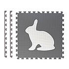 Дитячий килимок-пазл Звірята 6 шт, фото 2