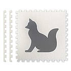 Дитячий килимок-пазл Звірята 6 шт, фото 3