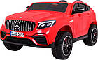 Дитяча акумуляторна машинка Mercedes GLC 63S Червона, фото 2