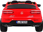 Дитяча акумуляторна машинка Mercedes GLC 63S Червона, фото 6