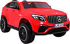 Дитяча акумуляторна машинка Mercedes GLC 63S Червона, фото 7