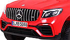 Дитяча акумуляторна машинка Mercedes GLC 63S Червона, фото 8