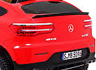 Дитяча акумуляторна машинка Mercedes GLC 63S Червона, фото 9