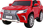 Дитяча акумуляторна машинка Lexus LX570 Червона, фото 2