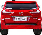 Дитяча акумуляторна машинка Lexus LX570 Червона, фото 7