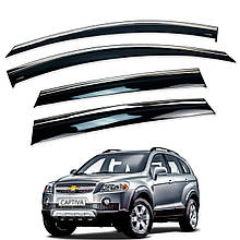 Дефлектори вікон (вітровики) Chevrolet Captiva / Opel Antara 2006+ накладні (HAWK)