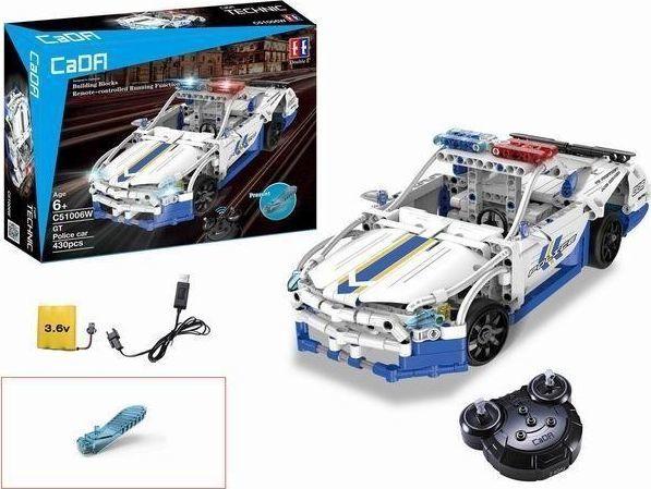 Поліцейська машина на дистанційному керуванні від 6 років + Фари, Блоки CaDA 430 ел., фото 1
