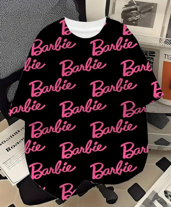 Жіноча футболка оверсайз з принтом Barbie, Барбі., фото 1