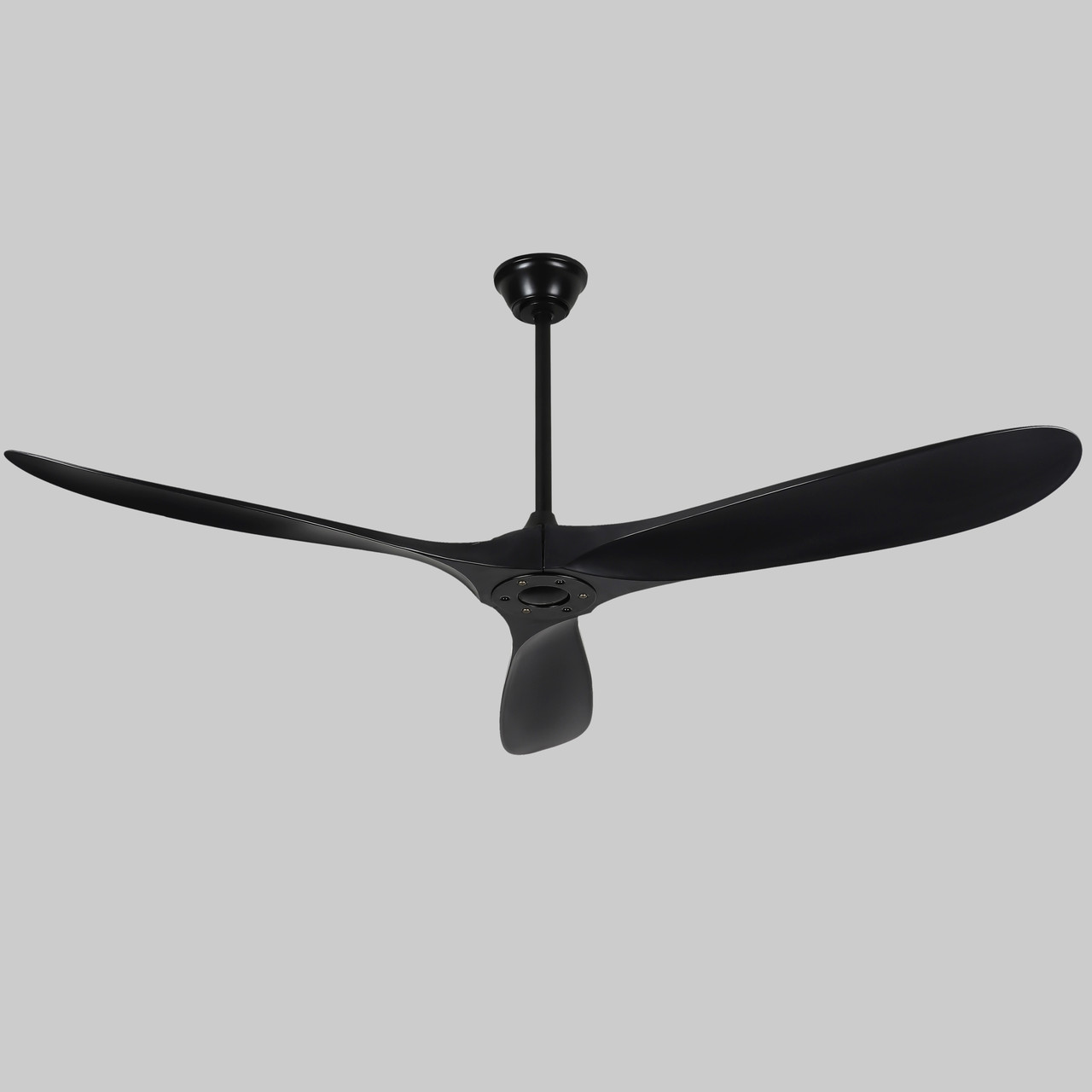 Вентилятор стельовий чорний з пультом 150см (94-7106 (60) BK)