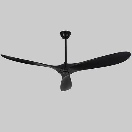 Вентилятор стельовий чорний з пультом 150см (94-7106 (60) BK), фото 1