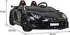 Дитяча акумуляторна машинка Lamborghini SVJ DRIFT Чорна, фото 2