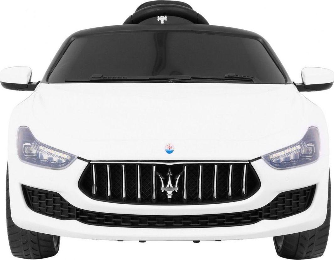 Дитяча акумуляторна машинка Maserati Ghibli Біла, фото 1