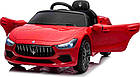 Дитяча акумуляторна машинка Maserati Ghibli на акумуляторі Червона, фото 2