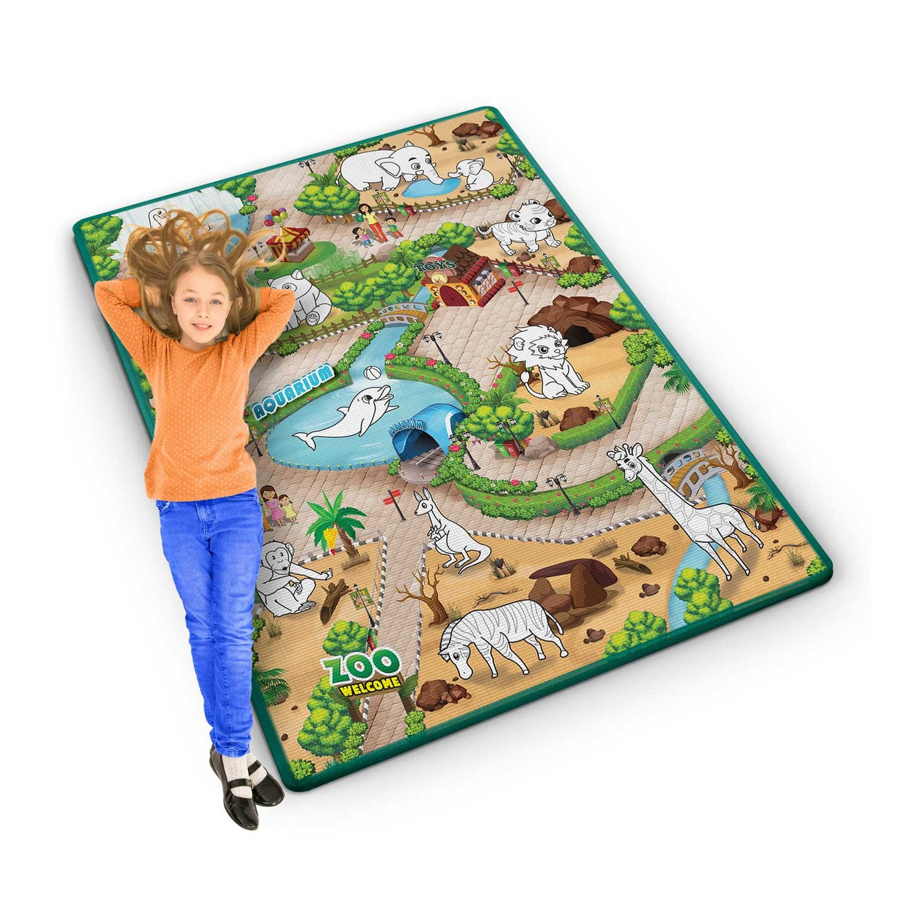 Килимок для розфарбовування 120 x 90 x 0,3 см Ricokids, фото 1