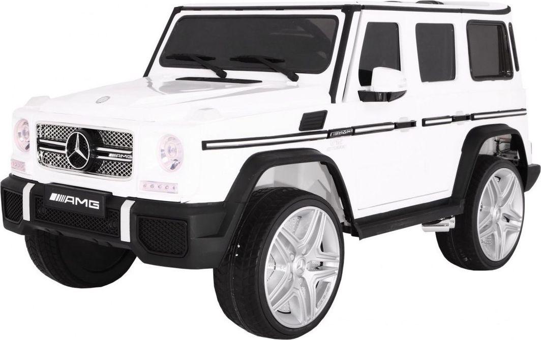 Дитяча акумуляторна машинка Mercedes AMG G65 Біла, фото 1