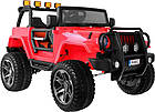 Дитячий акумуляторний позашляховик Jeep Monster 4x4 Червоний, фото 3