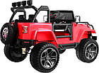 Дитячий акумуляторний позашляховик Jeep Monster 4x4 Червоний, фото 4