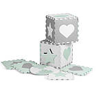 Килимок-пазл Ricokids 151x151 см 16 шт. м'ятно-сірий, фото 4