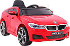 Дитяча акумуляторна машинка BMW 6 GT Червона, фото 7