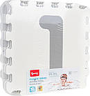 Біло-сірий килимок з 9 пазлами для дітей 10м+, фото 4