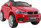 Дитяча акумуляторна машинка BMW X6M Червона, фото 8