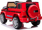 Дитяча акумуляторна машинка Mercedes AMG G63 Червона, фото 3