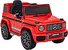 Дитяча акумуляторна машинка Mercedes AMG G63 Червона, фото 5