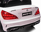Дитяча акумуляторна машинка Mercedes Benz AMG SL65 S Біла, фото 4