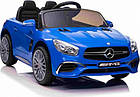 Дитяча акумуляторна машинка Mercedes Benz AMG SL65 S Синя, фото 6