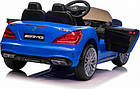Дитяча акумуляторна машинка Mercedes Benz AMG SL65 S Синя, фото 8