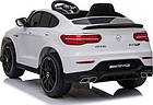 Дитяча акумуляторна машинка Mercedes Benz GLC63S Біла, фото 4