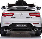 Дитяча акумуляторна машинка Mercedes Benz GLC63S Біла, фото 5