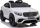 Дитяча акумуляторна машинка Mercedes Benz GLC63S Біла, фото 7