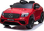 Дитяча акумуляторна машинка Mercedes Benz GLC63S Червона, фото 2