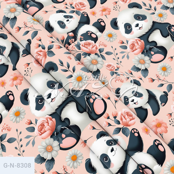 Наволочка бязь 60х60, принт: Панди