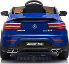 Дитяча акумуляторна машинка Mercedes Benz GLC63S Синя, фото 5