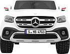 Дитяча акумуляторна машинка Mercedes Benz X-Class Біла, фото 6