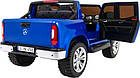 Дитяча акумуляторна машинка Mercedes Benz X-Class Синя, фото 10