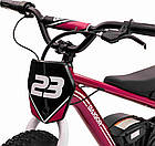 Дитячий акумуляторний мотоцикл BAIGOR 23 PRO Рожевий, фото 9