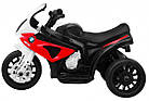 Акумуляторний мотоцикл BMW S1000 RR Mini дитячий Червоний + 3 колеса + Звук + LED, фото 4