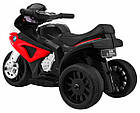 Акумуляторний мотоцикл BMW S1000 RR Mini дитячий Червоний + 3 колеса + Звук + LED, фото 5