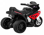 Акумуляторний мотоцикл BMW S1000 RR Mini дитячий Червоний + 3 колеса + Звук + LED, фото 7