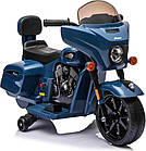 Дитячий акумуляторний мотоцикл Chopper INDIAN Синій, фото 8