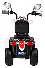 Дитячий акумуляторний мотоцикл NightBike білий, фото 6