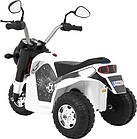 Дитячий акумуляторний мотоцикл RAMIZ MiniBike білий, фото 3