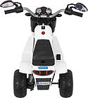 Дитячий акумуляторний мотоцикл RAMIZ MiniBike білий, фото 5