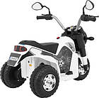 Дитячий акумуляторний мотоцикл RAMIZ MiniBike білий, фото 6